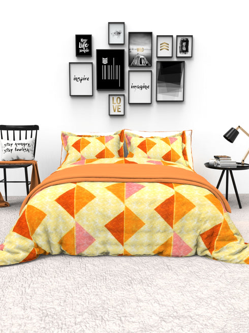 The White Moss Denmark Double bed 100% cotton bedsheet with 2 pillow covers